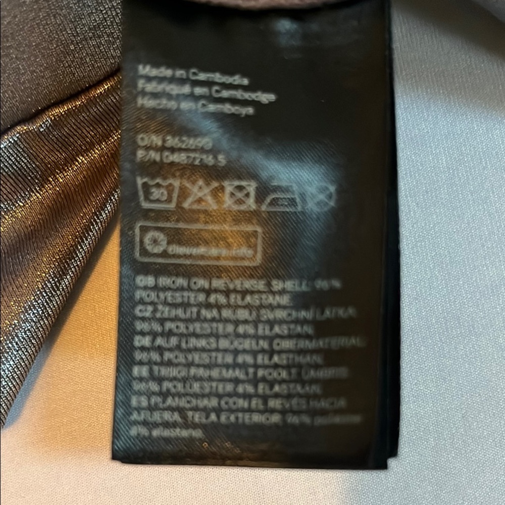 H&M ❤️ Coachella size XL Silver metallic hooded Jacket , pockets - Picture 9 of 16